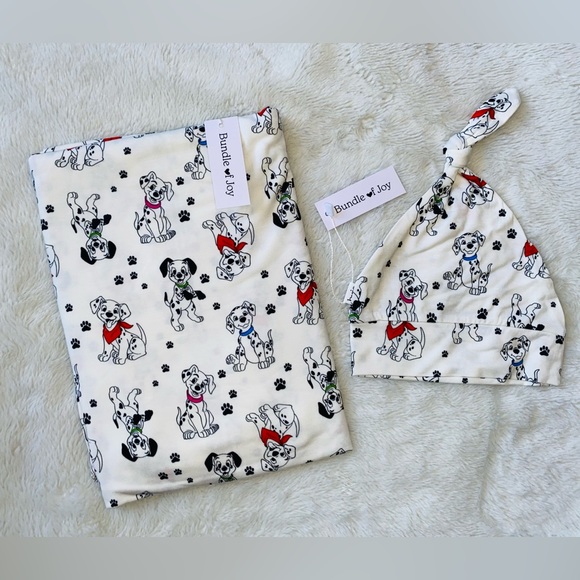 🐾NIB 101 Dalmatian Bamboo Swaddle Set🐾 - Picture 6 of 10